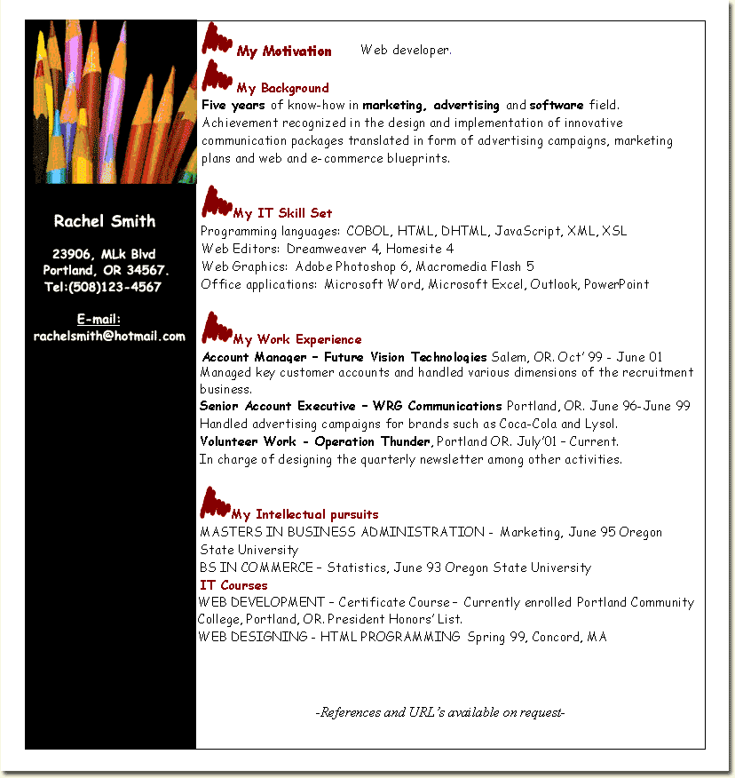 Sample Resume