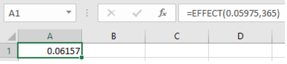 An image of the spreadsheet showing the formula used and the result.