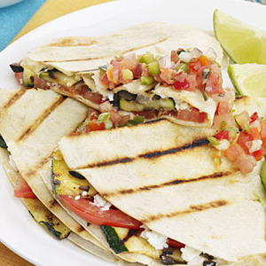 Veggie cheese quesadilla