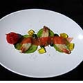 Tomato:crab, tarragon