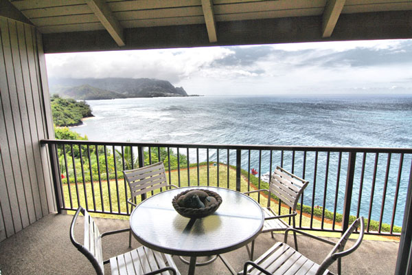 Ocean View From Balcony of Princeville Vacation Resort Condo