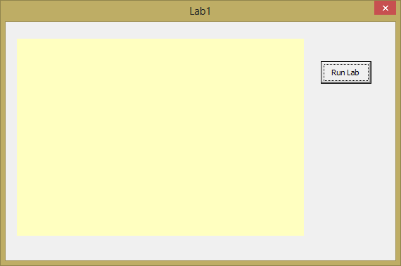 A screen capture of the Lab Form dialog.