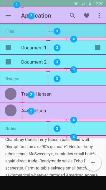 Keylines and Spacing on Mobile