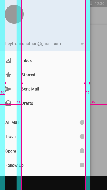 Keylines and Spacing on Mobile